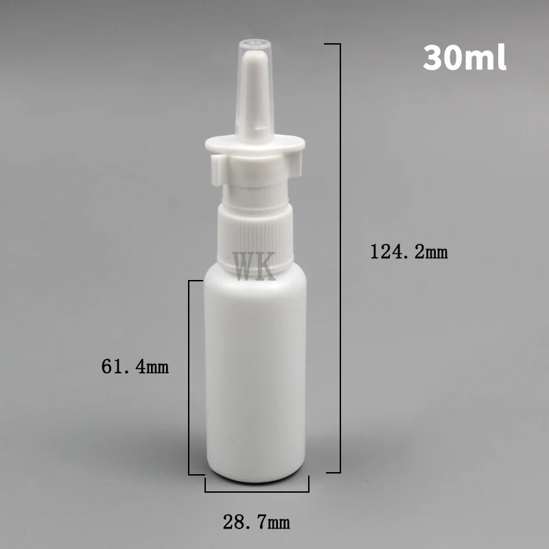 Portable Nasal Spray 10ml 20ml 30ml Mist Nasal Inhaler Plastic Medical HDPE Nose Mouth Nasal Spray Bottle