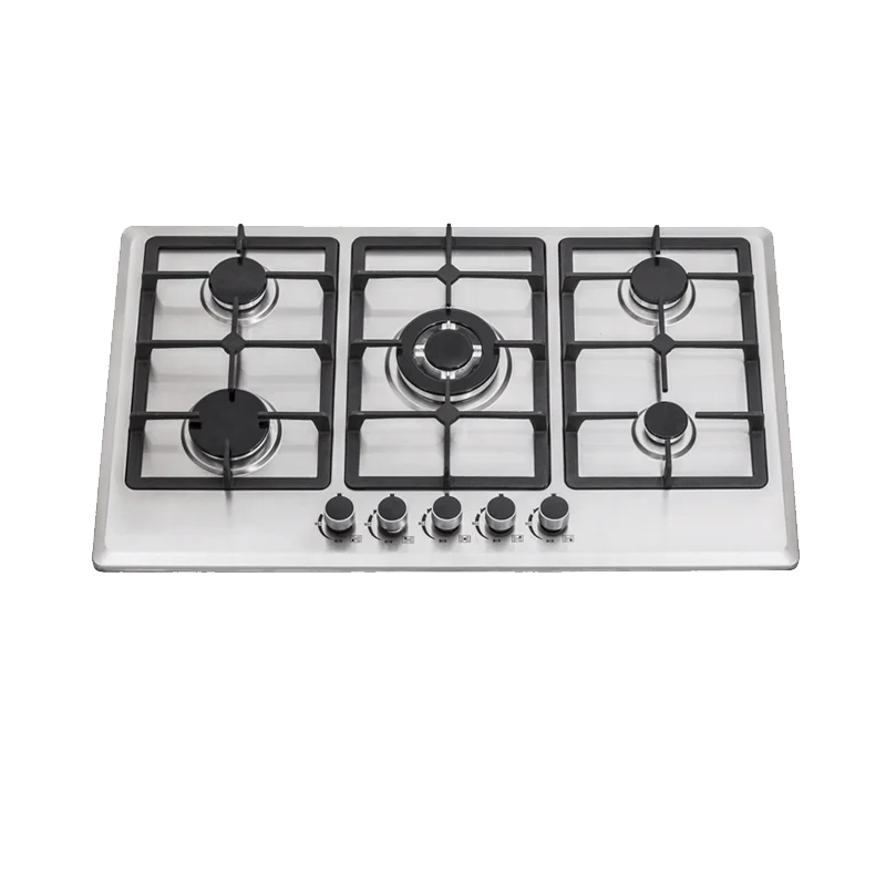 2024 Jiaye JY-S5108 New arrivals Professional Electronic Ignition stainless steel gas stove 5 Burners Built In Gas stove