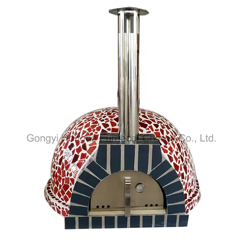 High Quality Large Commercial Cheap Coal Pizza Ovens Big Mobile Portable Outdoor Wood Fired Pizza Oven For Christmas Roasting