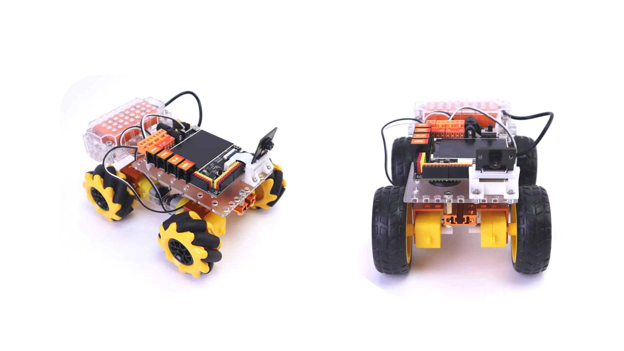 K210 Mainboard 4WD Mecanum Wheel Smart Robot Artificial Intelligence Robot DIY Kit Coding For Kids