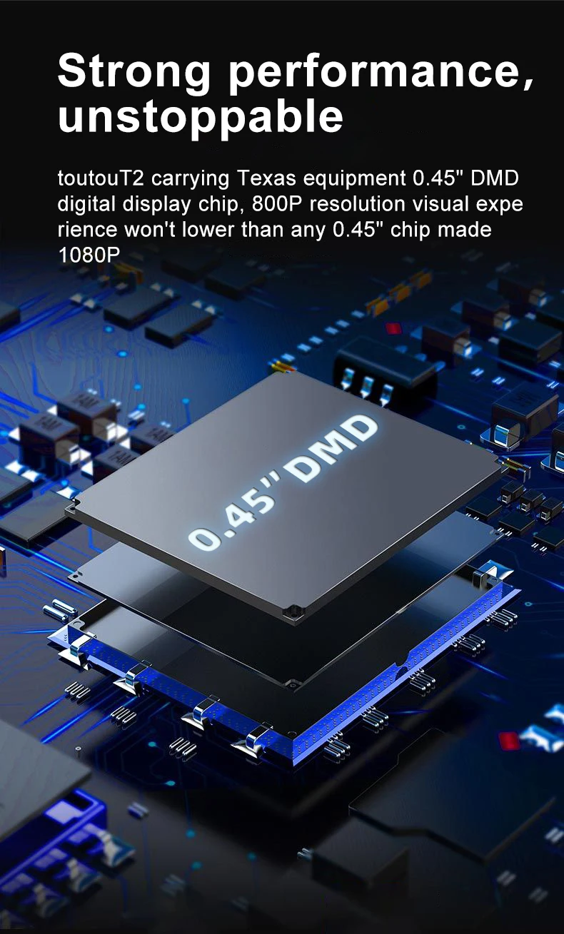  Мини-проектор toutou T2 4k с поддержкой 3d 2400 ansi-люменов