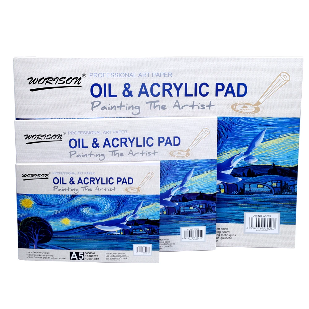 Hot Selling A4 A3 Sketch Pad 300g Art Drawing 12 Sheets Sketchbook Marker Pen Drawing Paper Pad