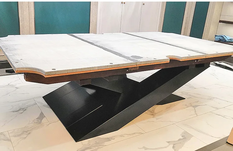 9Ft Luxury America Nine Ball Billiards Table Price Marble Solid Wood Frame Billiard Table Customization