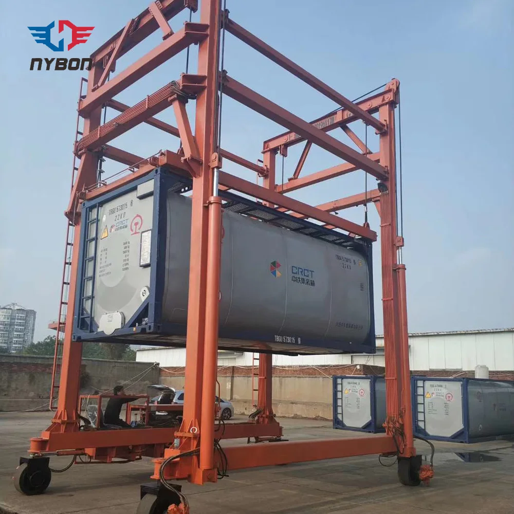 40ft container Lifting Mobile Gantry Crane for station