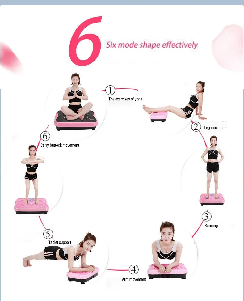 Electric vibration plate exercise machine vibrating board plate for weight loose