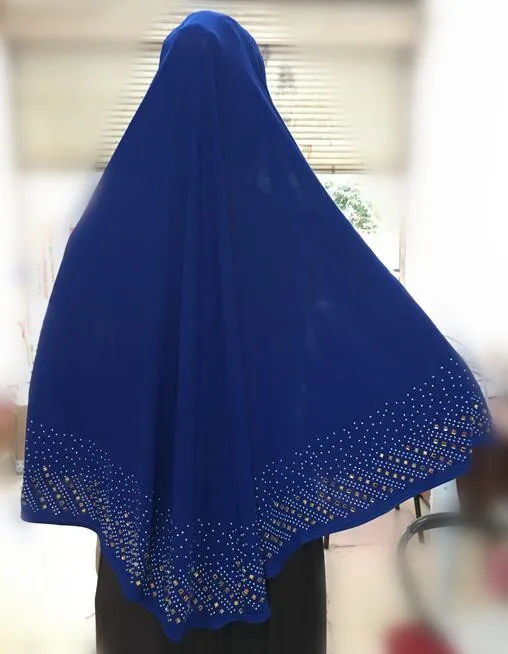 2020 new design gold stones and crystals muslim hijab women prayer hijab XDH053