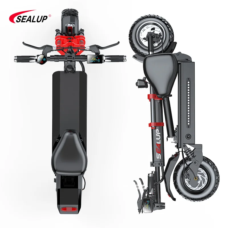 SEALUP 50-60km 2021 Electric Scooter  48v 500W/  1000w   Q20 Frame And Accessories For Sale