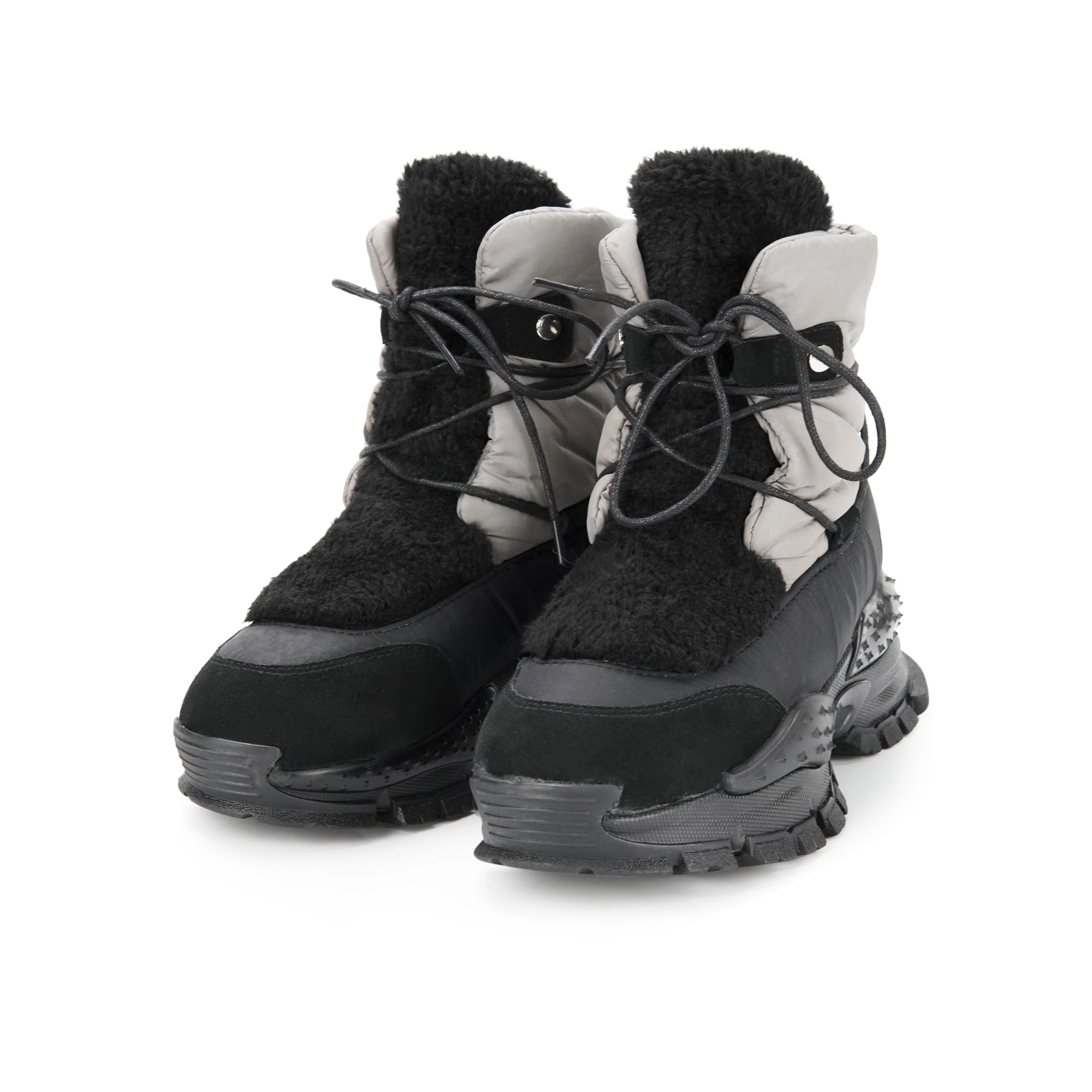 2022 нейлоновые черные зимние меховые ботинки на шнуровке, новинка, женские зимние ботинки до щиколотки для дам