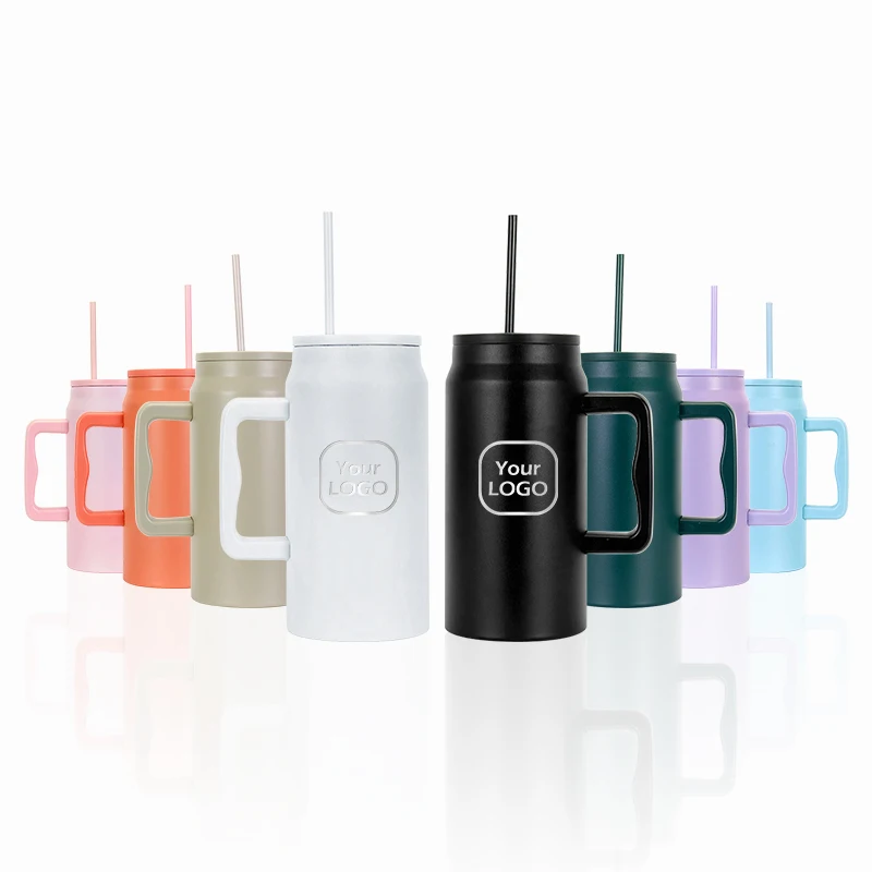 Personalized New Style 50oz Stainless Steel Leak Proof Travel Mug Vacuum Insulated Tumbler with Handle