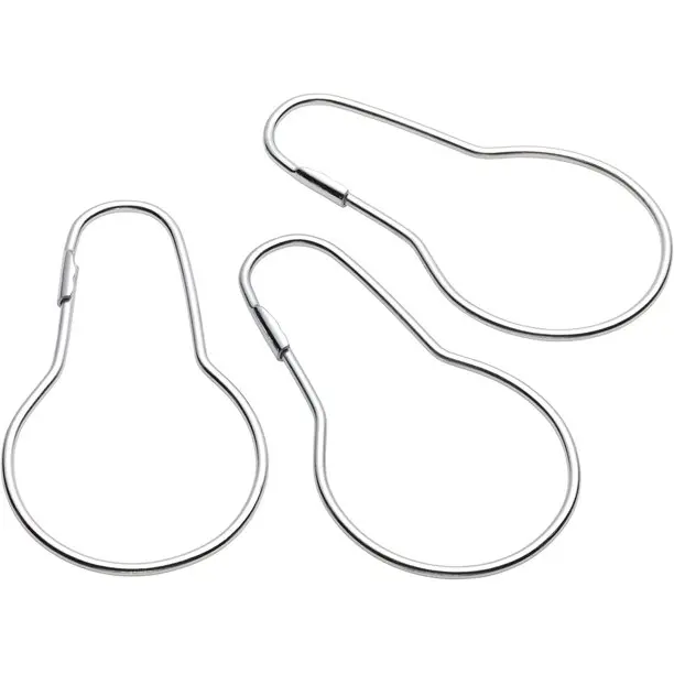 Modern Stainless Steel Shower Curtain Ring Hooks Curtain Hook Bathroom Shower
