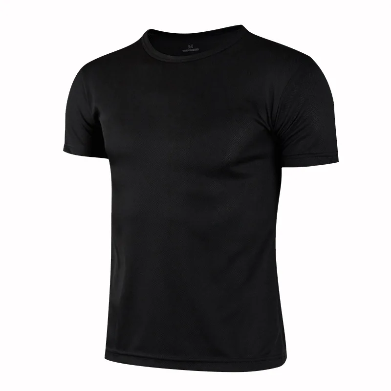 Round neck quick drying polyester T-shirt custom logo class work clothes children adult short sleeve printing T-shirt