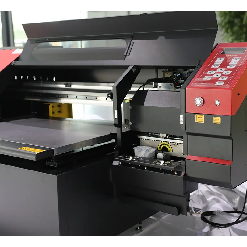 2024 hanrunpaper new multifunction 2 head a1 uv dtf flatbed printer 60x90 with varnish