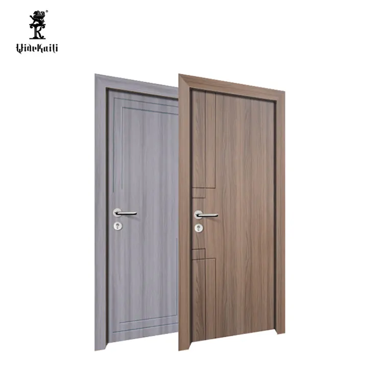 Customized Size And Design Modern WPC Skin Interior Doors For Houses With Frame