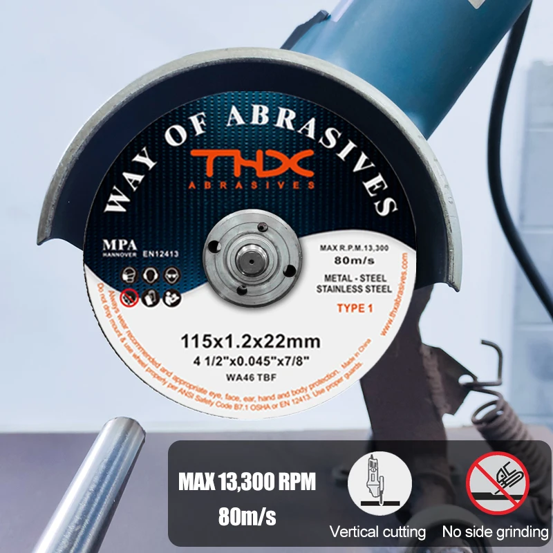 Абразивный режущий диск 115x1 2x22 для стальных и алюминиевых 115*1 0*22 2 мм Премиум 115 шлифовальный круг 4 дюйма 5 в