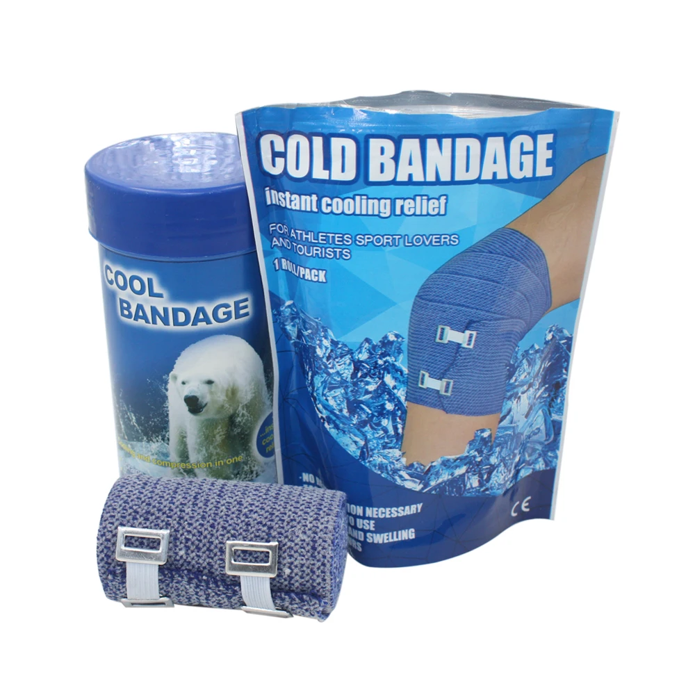 Ice bandage  Elasticated Cold Bandage With Tube Package