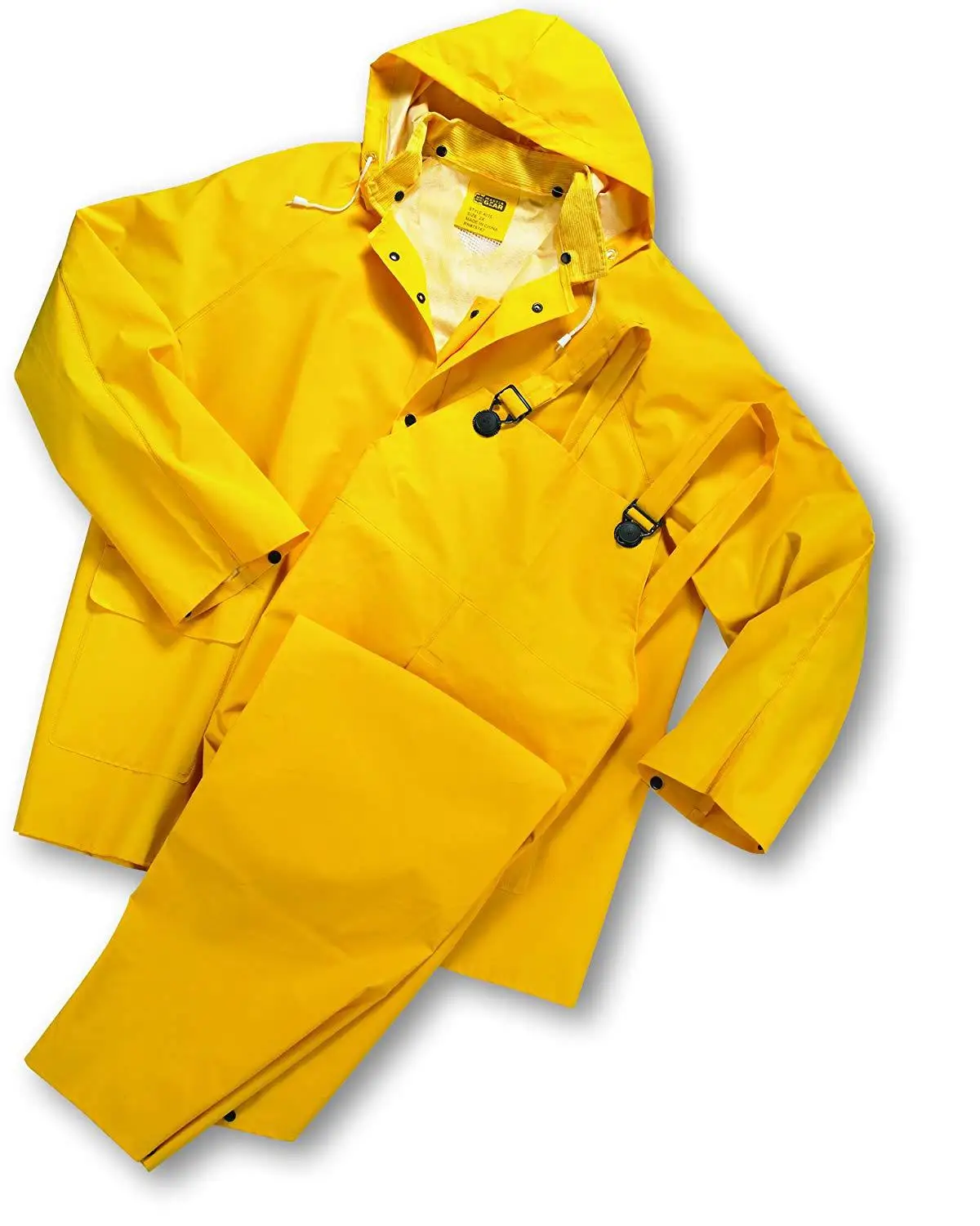 Wholesale waterproof rainwear for adults mens pu pvc jacket police suit raincoat