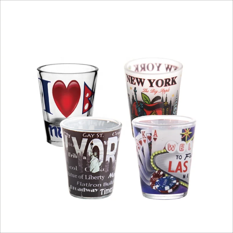 Wholesale 230ml Classic Cheap Decal Glass Cups for Sublimation glassware Promotion Mug Custom-made logo As Festival Gift