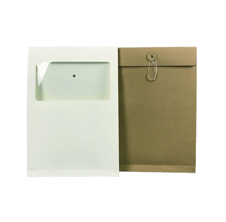 kraft string tie envelopes with window