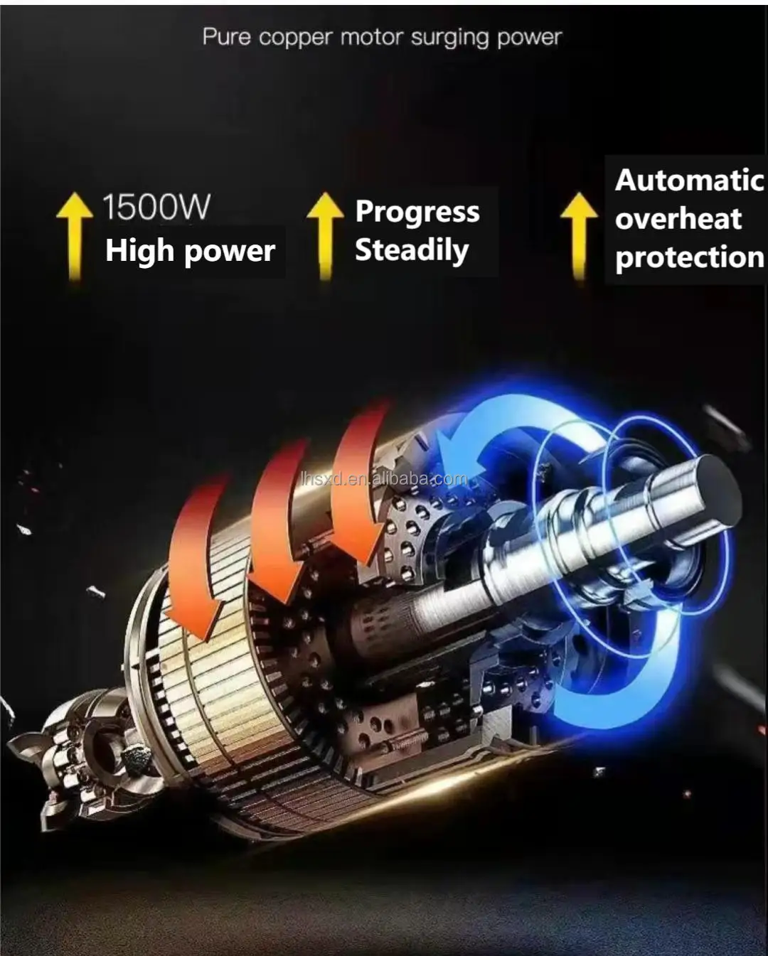 2 L Soybean Fruit Vegetable Blender Portable Powerful Durable Juicer Mixer