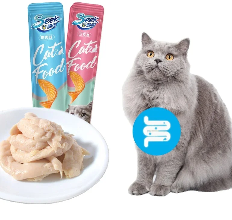 Лидер продаж питательный крем мясо для кошек влажное питание 12 г лечение закуска влажная