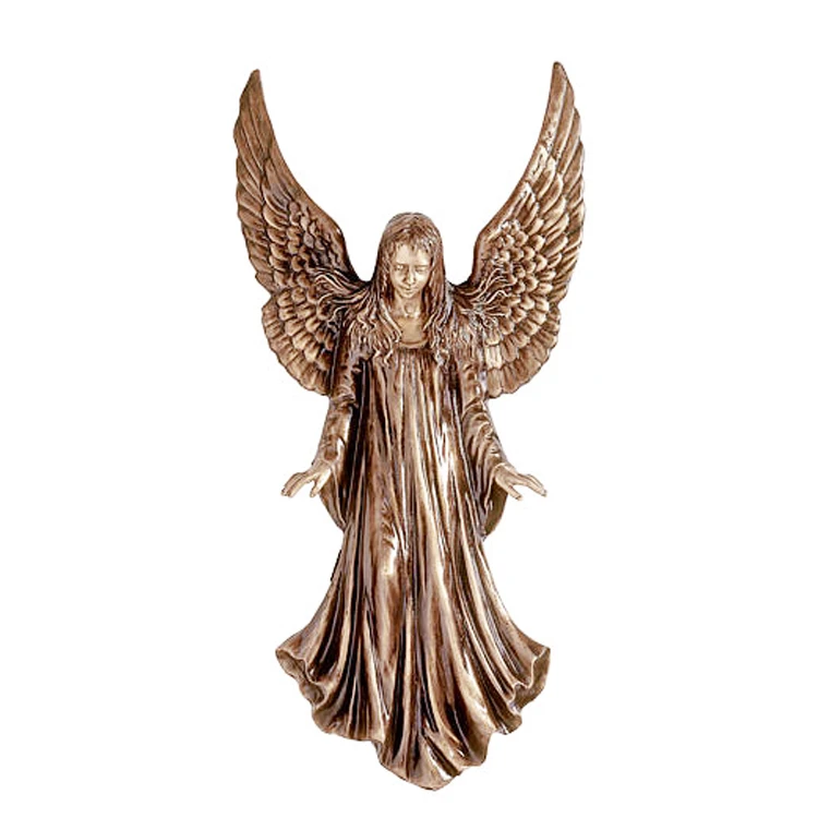 High Quality Hand Carved Large Bronze Winged Angel Garden Statue Sculpture