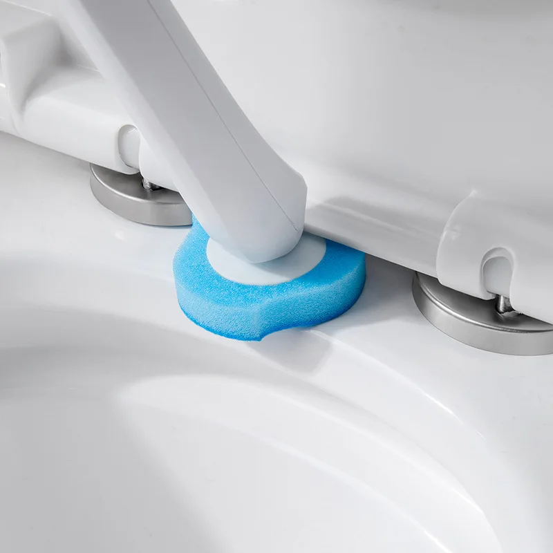 New Design Toilet Sponge Brush Bathroom Rack Disposable Toilet Cleaning Brush