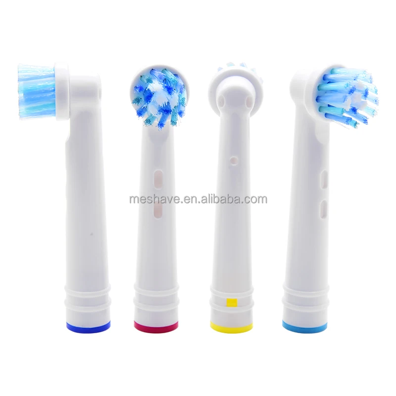 4pcs Pack Replacement Dupont Nylon Soft Bristle Electric Toothbrush Removable Heads Bamboo Handled Battery Powered Unit Kids