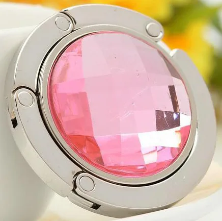 Portable folding crystal bag hanger table hook diamond bag buckle metal bag hanger hook