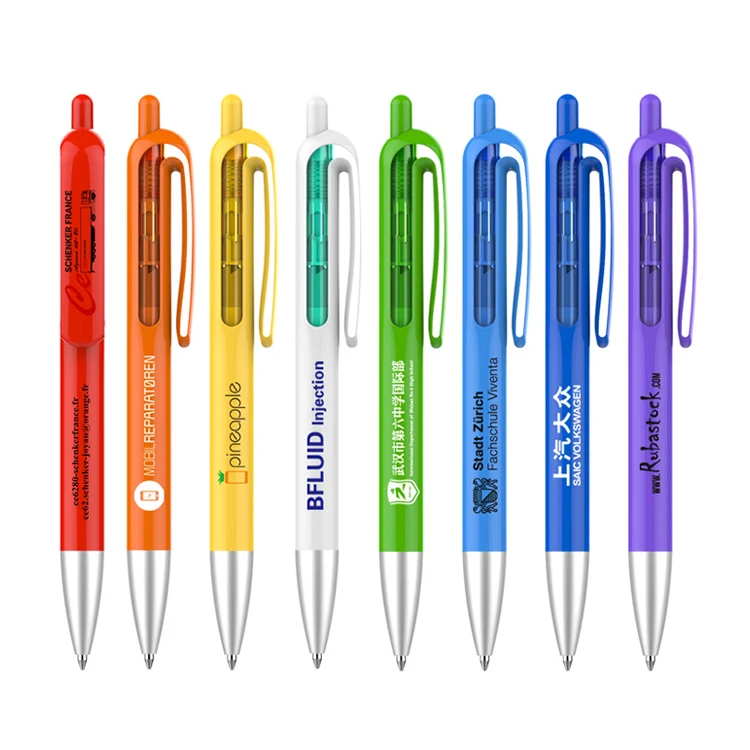 Заводская поставка, привлекательная цена, Пластиковая шариковая мини-ручка с карабином