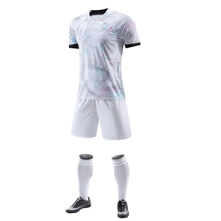 2022-2023 men blank soccer jersey 100% polyester new design men soccer jersey set