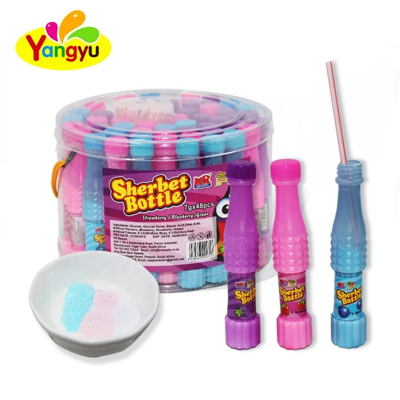 Mix Fruits Sour powder Straw Candy