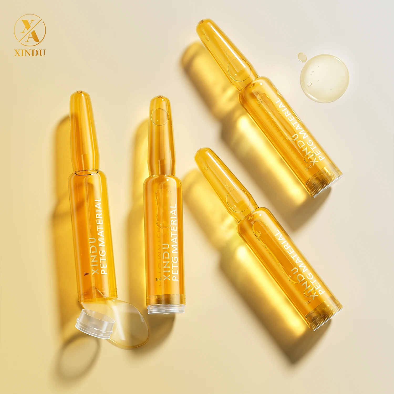 Custom 1ml 2ml 5ml 6ml 10ml Empty Cosmetic Skincare Pharmaceutical Ampoule PP Mini Plastic Ampoule Bottle