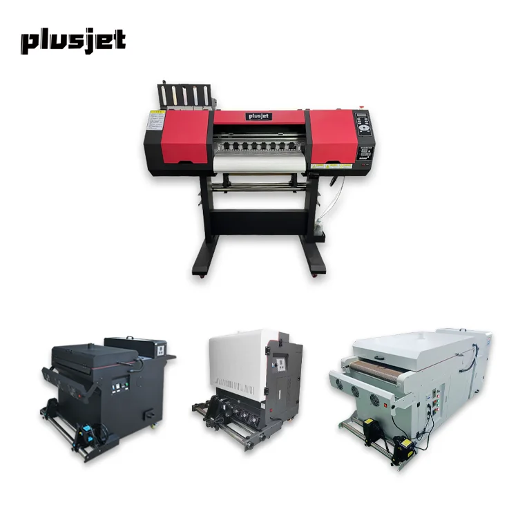 Plusjet Digital Dual Head Xp600 Print Head T-shirt Printing Machine A1 A2 Impresora with Shaker and Dryer Dtf Printer