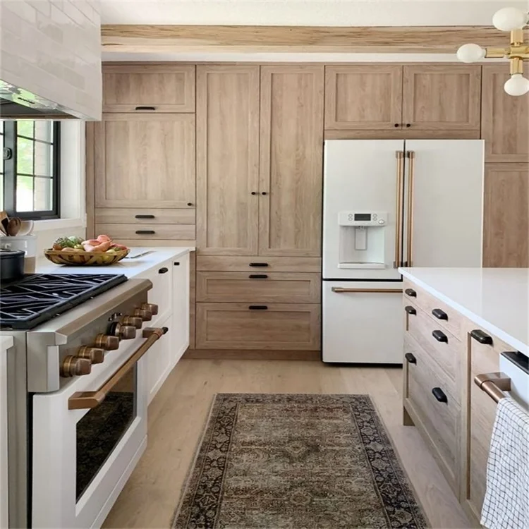 Stainless kitchen cabinet wood veneer cabinet door gloss white stone counter tops for wholesales