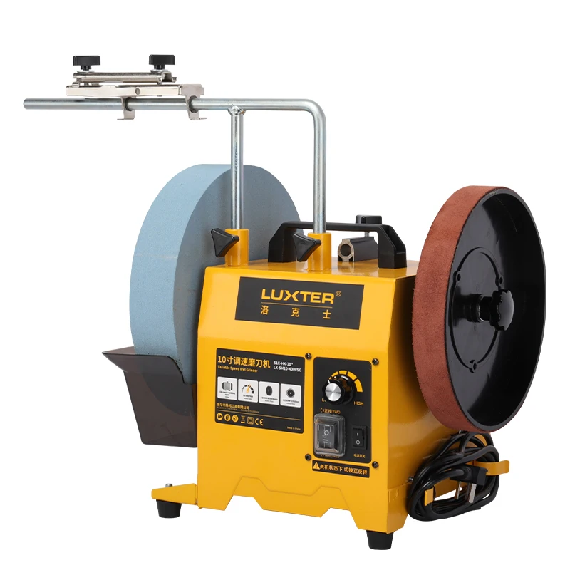 LUXTER New Arrival 10-Inch Wet Sharpener 400W Knife Sharpening Benchtop Machine with Variable Speed Low Noise Metal Polishing