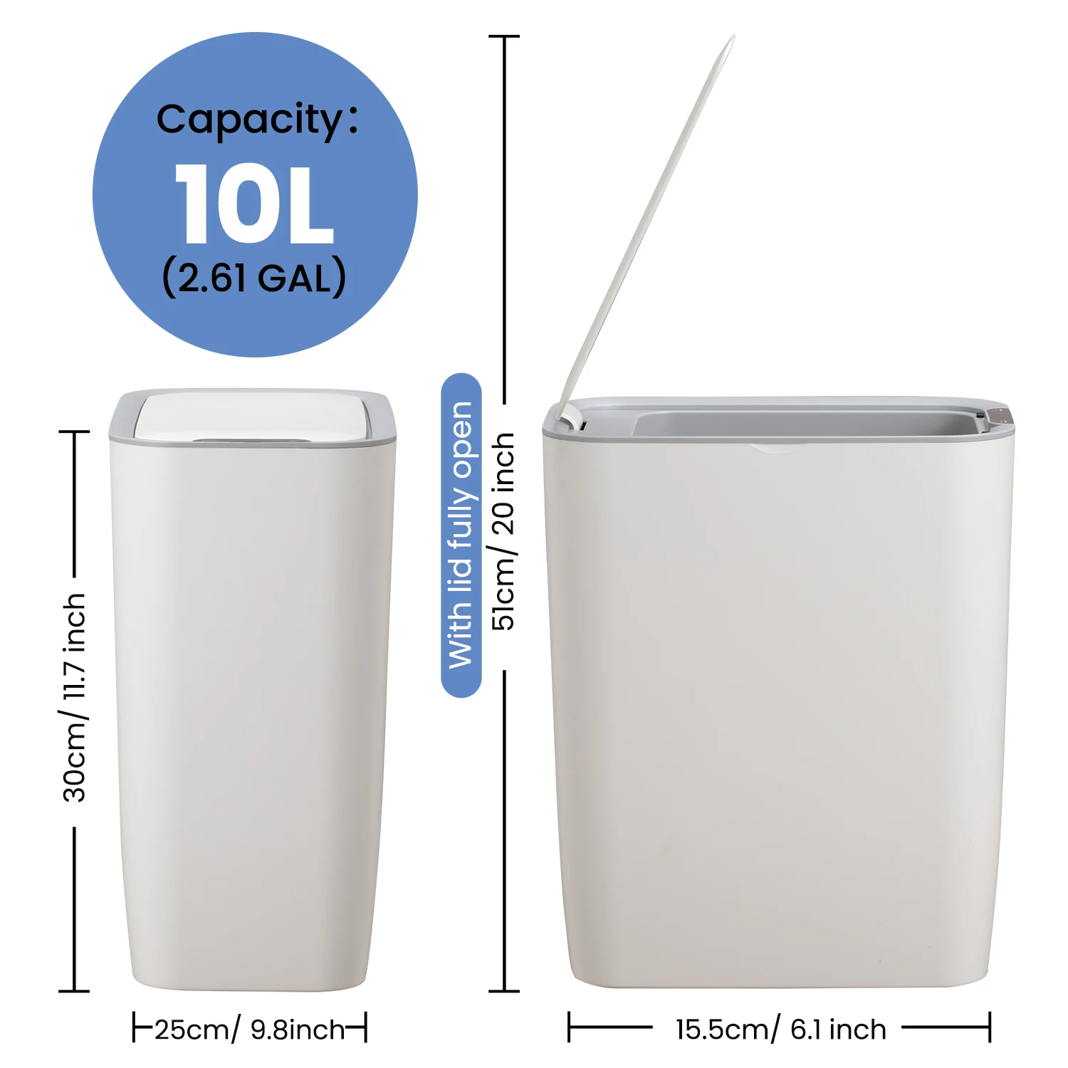 JILI OEM Compact Pedal Recycle Bin with Long-Lasting Material and Soft-Close Lid Perfect for Narrow Location in Kitchen Bathroom