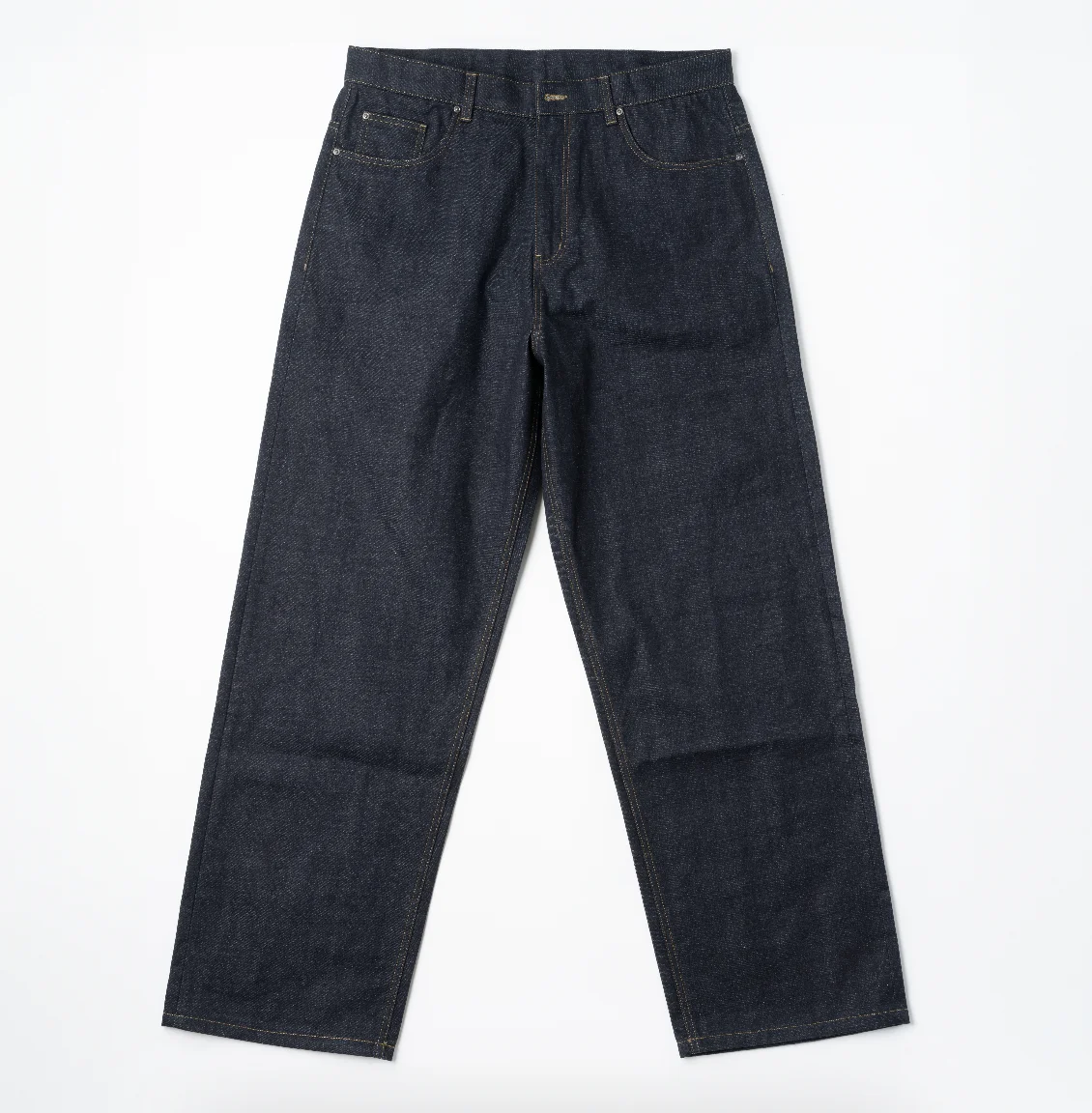 factory selvedge denim jeans dark indigo mens no wash Japanese selvedge 1 denim selvedge pants
