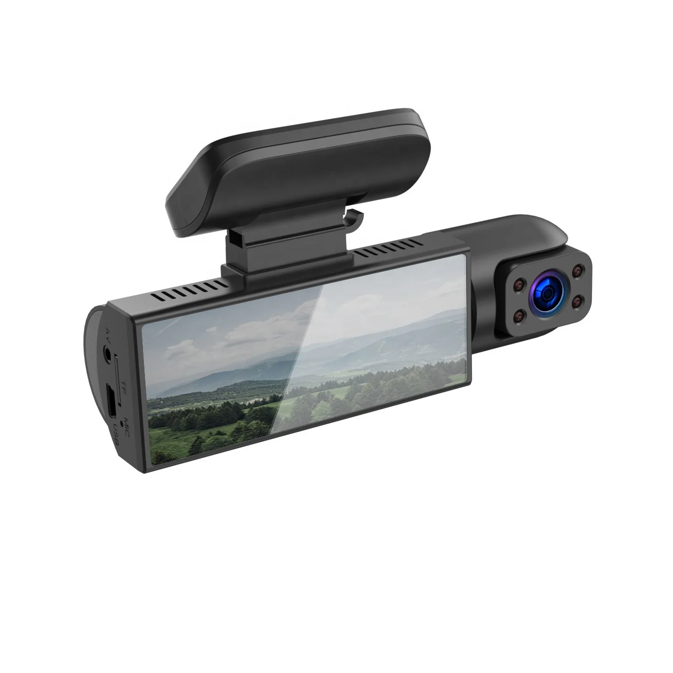 Instrument panel camera, driving recorder, dual lens simultaneous recording of high-definition 1080P with visual reverse image