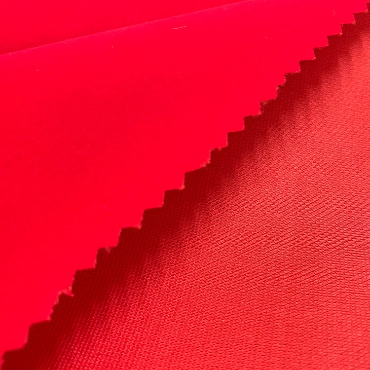 Brushed Polyamide Short Pile Nylon Wholesale Microfiber Shoe Lining Upholstery Polyester Leather Lantern Weft Knitted Fabric