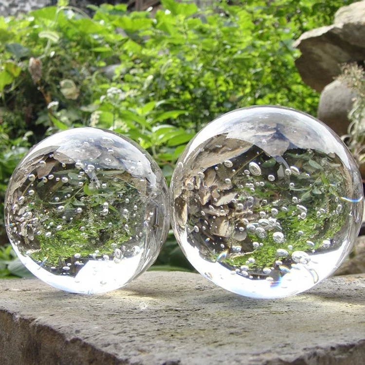 Clear glass ball 250mm 260mm 400mm large decorative crystal ball