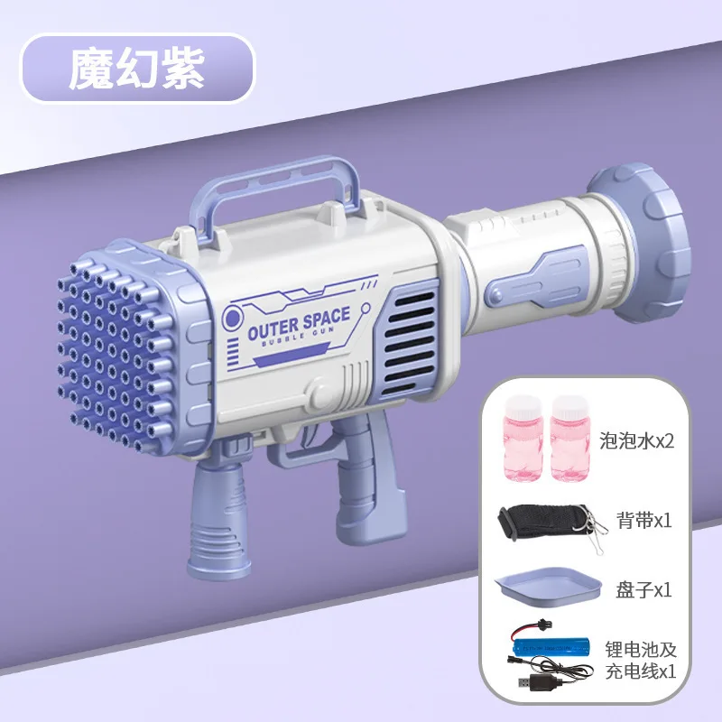 
Bubble Machine Automatic Bubble Blower Maker 2000 Per Minute Bubble for Kids Whale Gun Style Plastic Material Origin Type ABS 