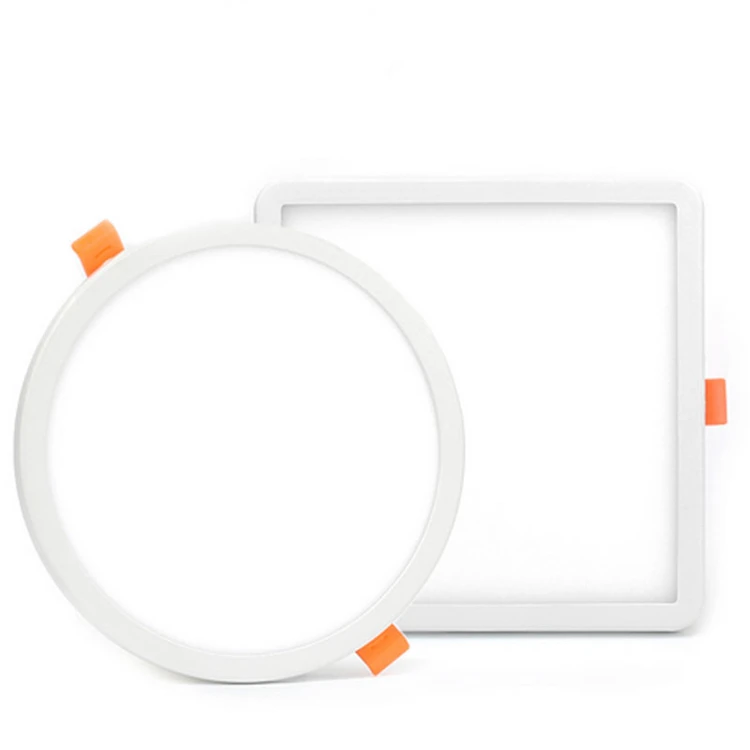High quality custom bright dimmable round led panel light korean style ultra slim recessed surface mounted light panel