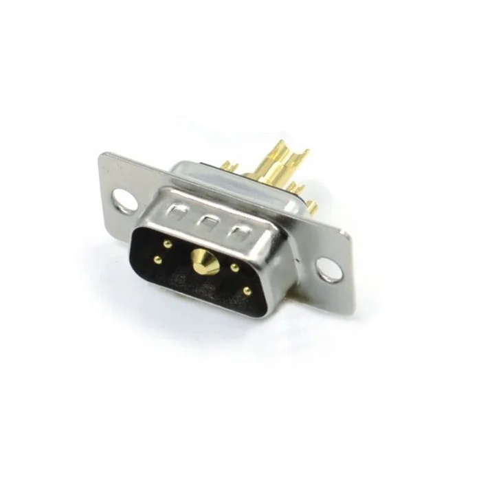 D-SUB 5W1 Male connector cup pin type straight gold pin  high current solder D-SUB DB 5W1 Male connector for Cable