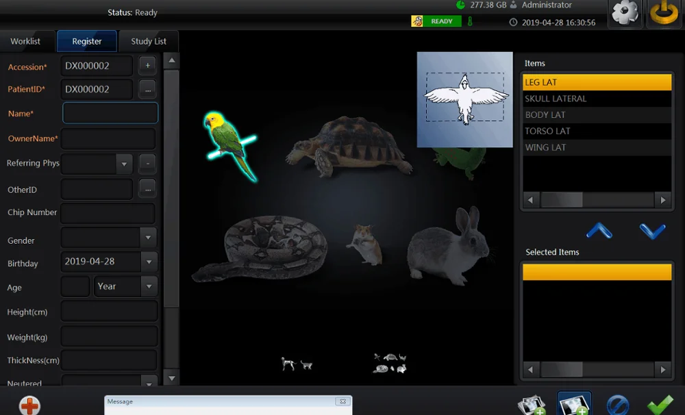 DR detector flat panel