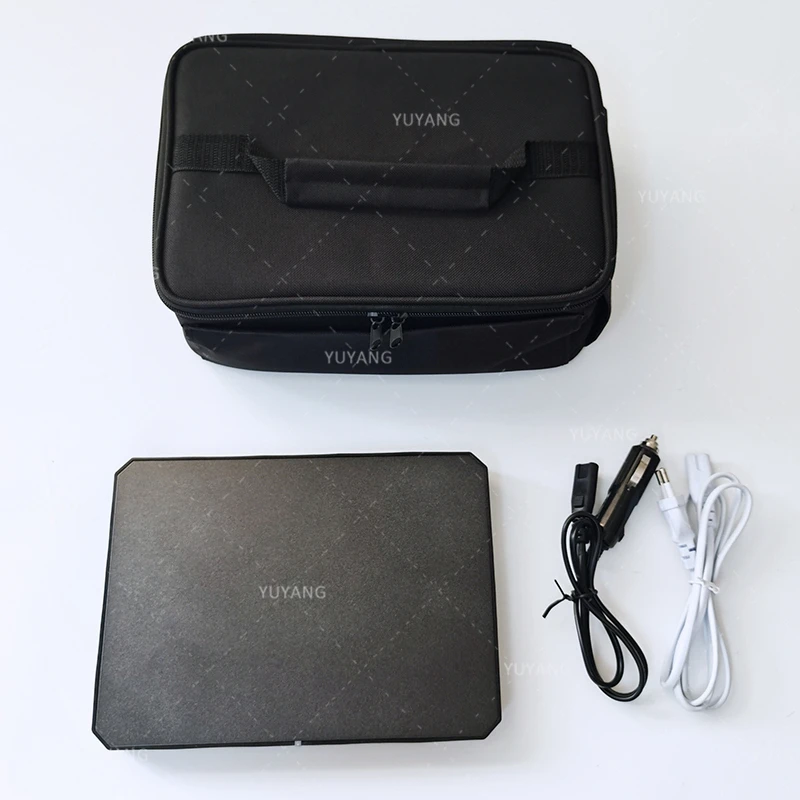 New Trend Home Car Truck 110V 220V 12V 24V Electric Food Warmer Heater 80W Heated Lunch Box Portable Oven with Carry Bag