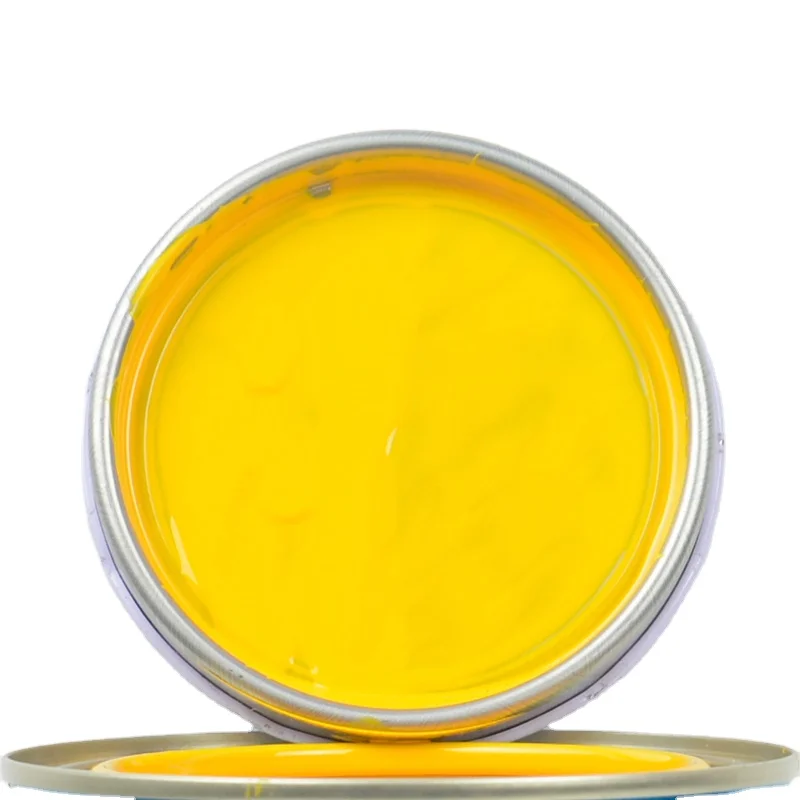 
Car paint 2k solid color metallic colors car paint yellow 