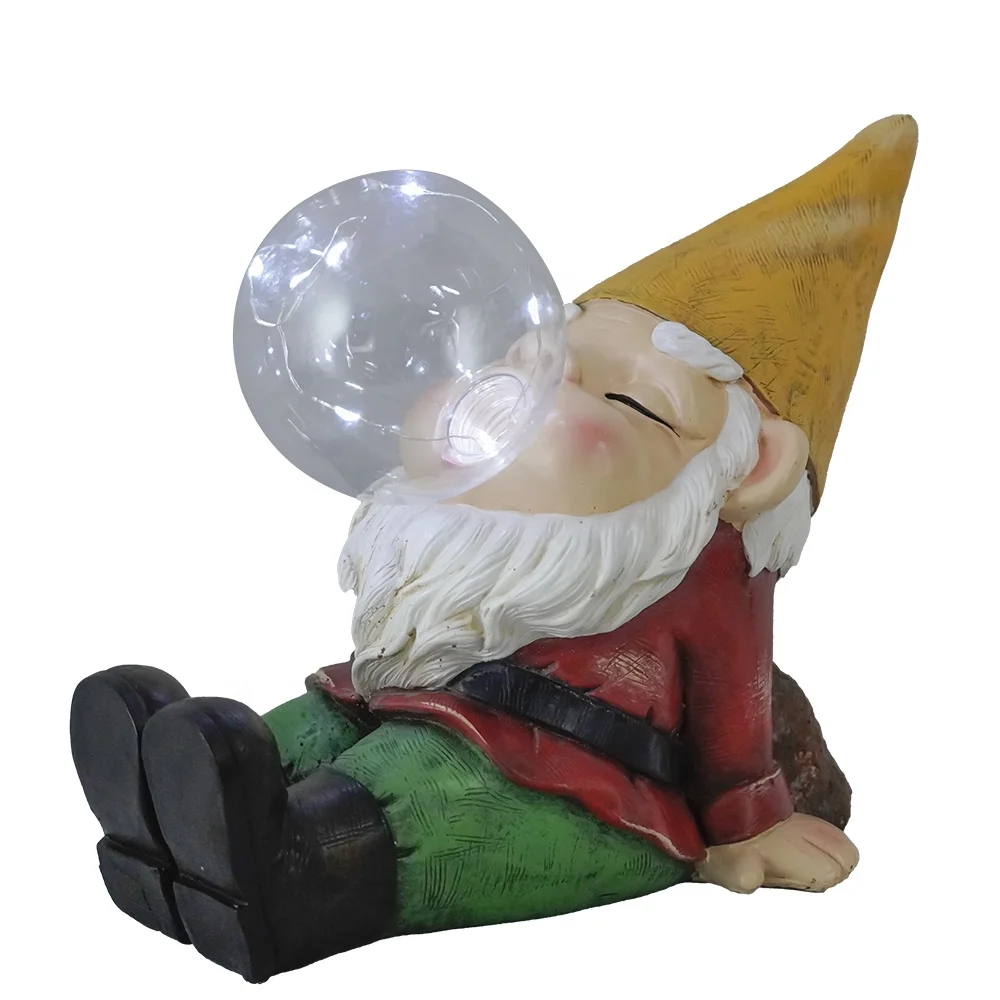 arden Gnomes Statues Decor Outdoor  Gnomes Garden Decorations Funny with Solar Light for Yard Lawn Decoration