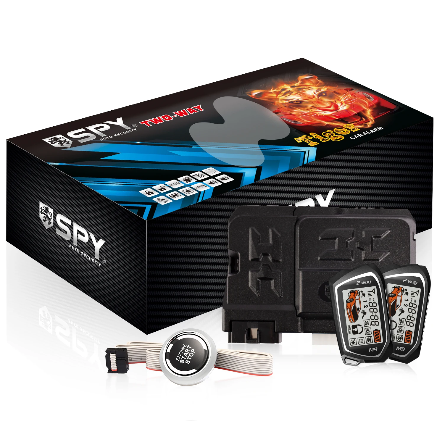 SPY topbest unversel 1 way easy car alarm immobilizer system Keyless Entry System Car Alarm System Security