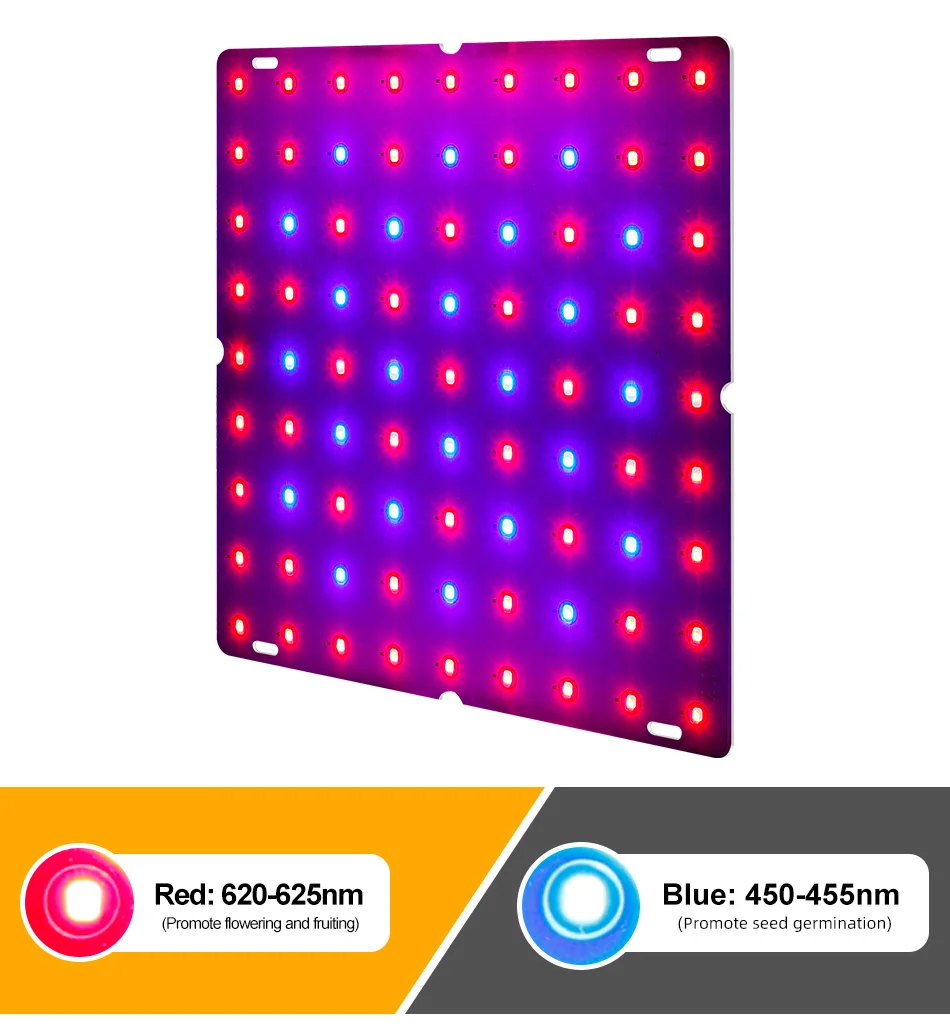 169LED plant grow light red blue purple light 50W full spectrum grow lamp for flower potted lighting chandelier
