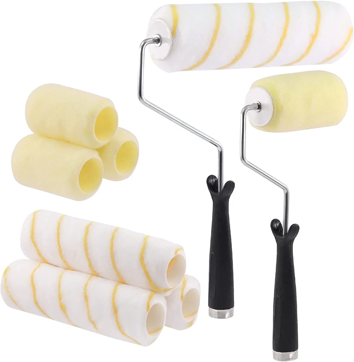 4 in flooring tool aluminium handle paint brush embroid painting roller fabric for painting roller 4 inch